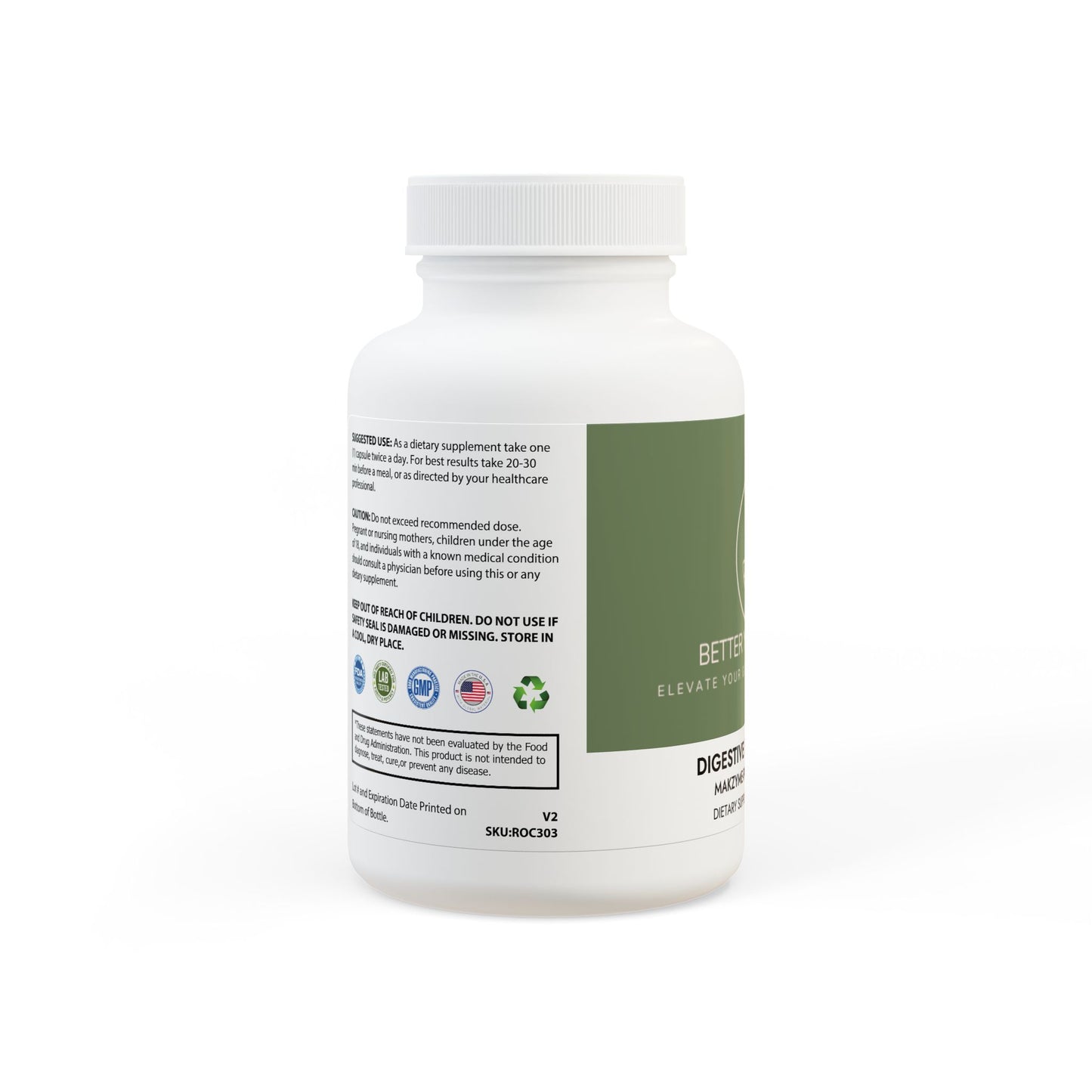 Digestive Enzyme Blend Supplement (60 Capsules)